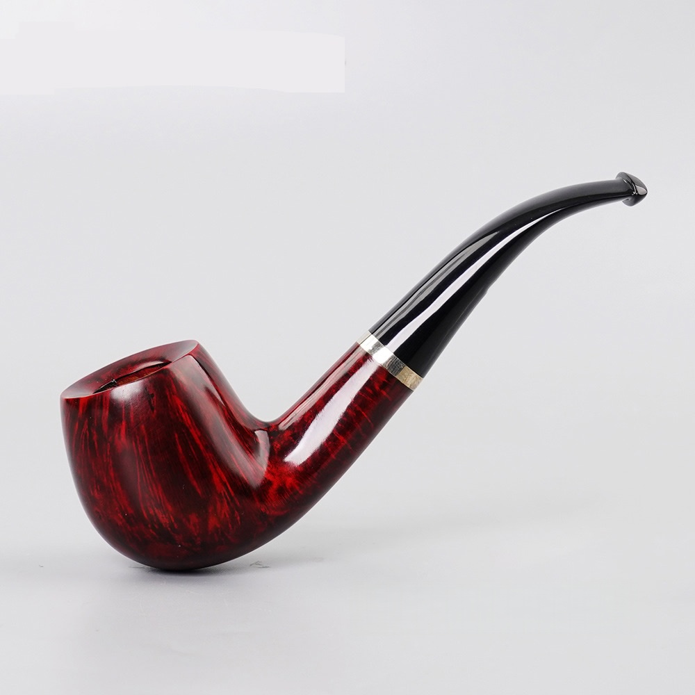 石楠木经典苹果弯式烟斗51yd-010