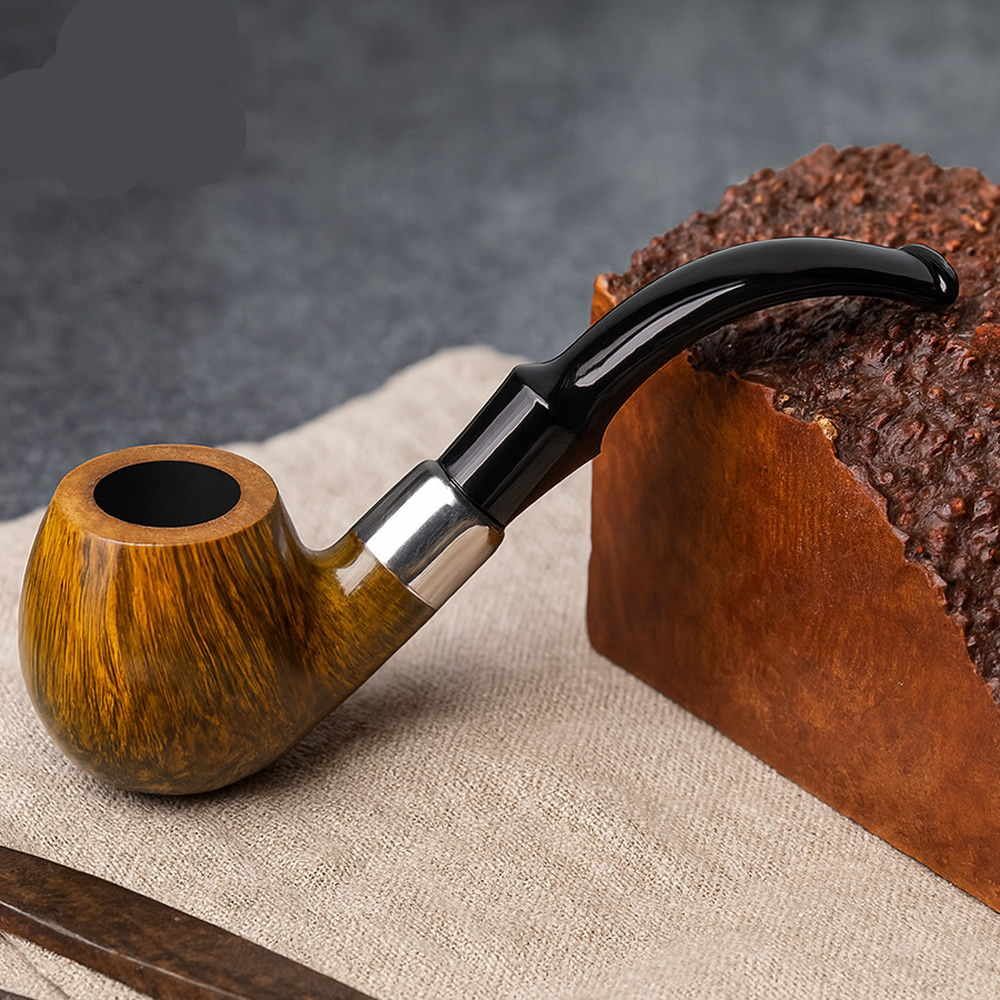 石楠木银箍军插烟斗51yd-004